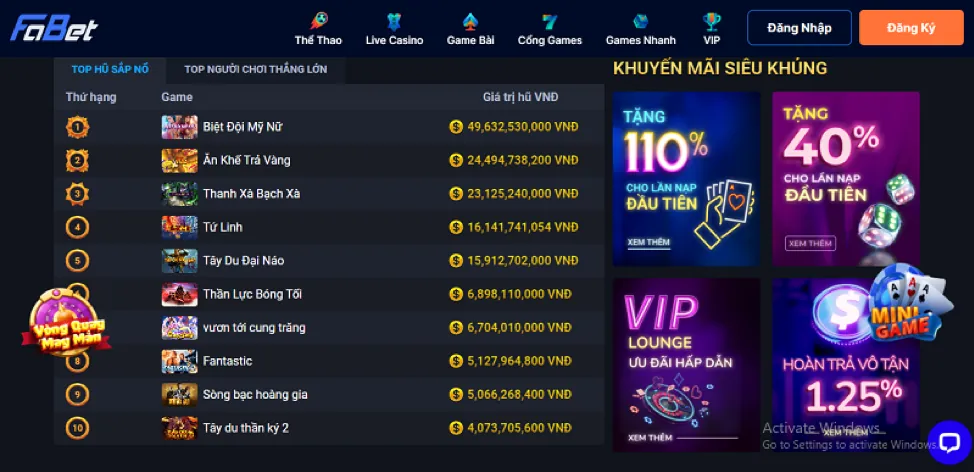 Khuyến Mãi Nổ Hũ ke9 win